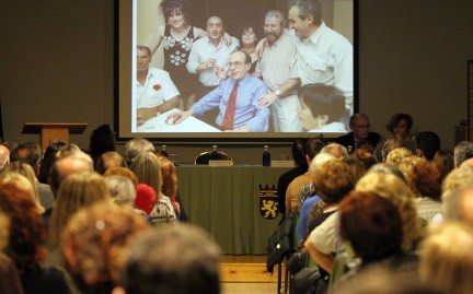 Gamoneda en el homenaje a Ángel Suárez. Foto: Juan Luis García.